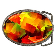 Indian Summer Cubes Belt Buckles by designworld65