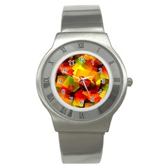 Indian Summer Cubes Stainless Steel Watch by designworld65