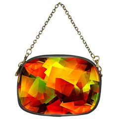 Indian Summer Cubes Chain Purses (one Side)  by designworld65