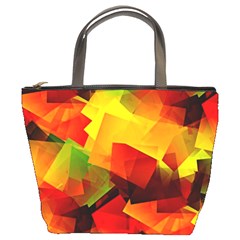 Indian Summer Cubes Bucket Bags by designworld65