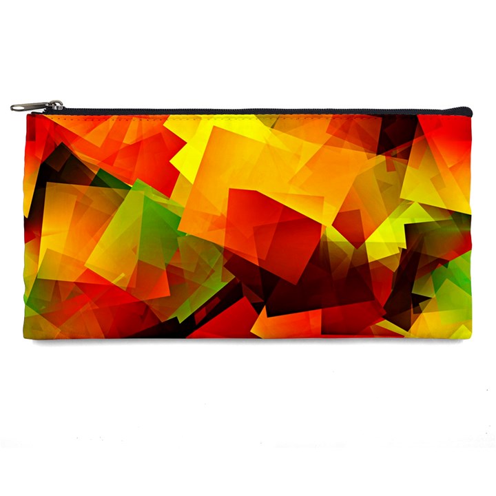 Indian Summer Cubes Pencil Cases