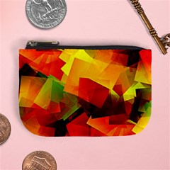 Indian Summer Cubes Mini Coin Purses by designworld65