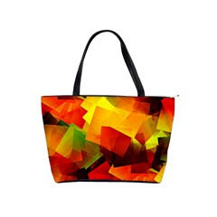 Indian Summer Cubes Shoulder Handbags by designworld65