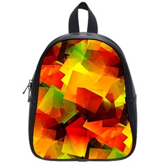 Indian Summer Cubes School Bags (small)  by designworld65