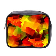 Indian Summer Cubes Mini Toiletries Bag 2-side by designworld65