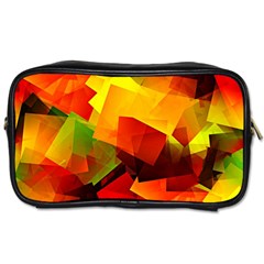 Indian Summer Cubes Toiletries Bags 2-side by designworld65