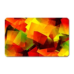 Indian Summer Cubes Magnet (rectangular) by designworld65