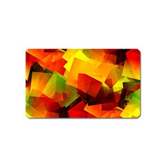 Indian Summer Cubes Magnet (name Card) by designworld65