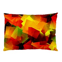 Indian Summer Cubes Pillow Case (two Sides) by designworld65