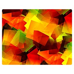 Indian Summer Cubes Double Sided Flano Blanket (medium)  by designworld65