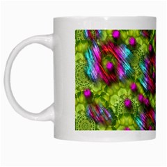 Freedom In Colors And Floral White Mugs by pepitasart