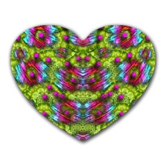 Freedom In Colors And Floral Heart Mousepads by pepitasart