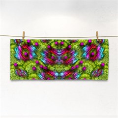 Freedom In Colors And Floral Hand Towel by pepitasart