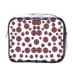 Shimmering Polka Dots Mini Toiletries Bags by pepitasart