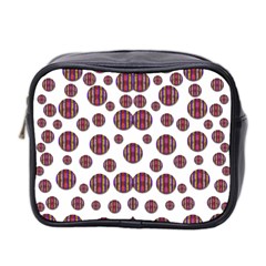 Shimmering Polka Dots Mini Toiletries Bag 2-side by pepitasart