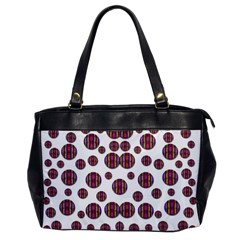 Shimmering Polka Dots Office Handbags by pepitasart