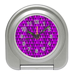 Triangle Purple Travel Alarm Clocks by fashionnarwhal