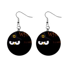 Who Is A Witch? Mini Button Earrings by Valentinaart