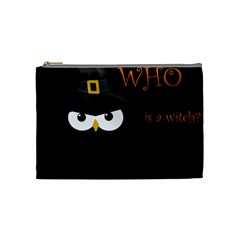 Who Is A Witch? Cosmetic Bag (medium)  by Valentinaart