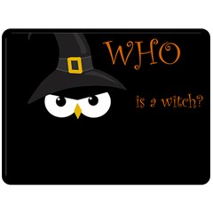 Who Is A Witch? Fleece Blanket (large)  by Valentinaart