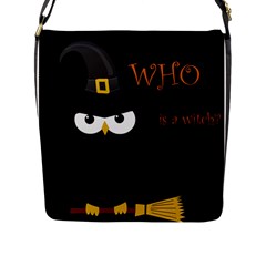 Who Is A Witch? Flap Messenger Bag (l)  by Valentinaart