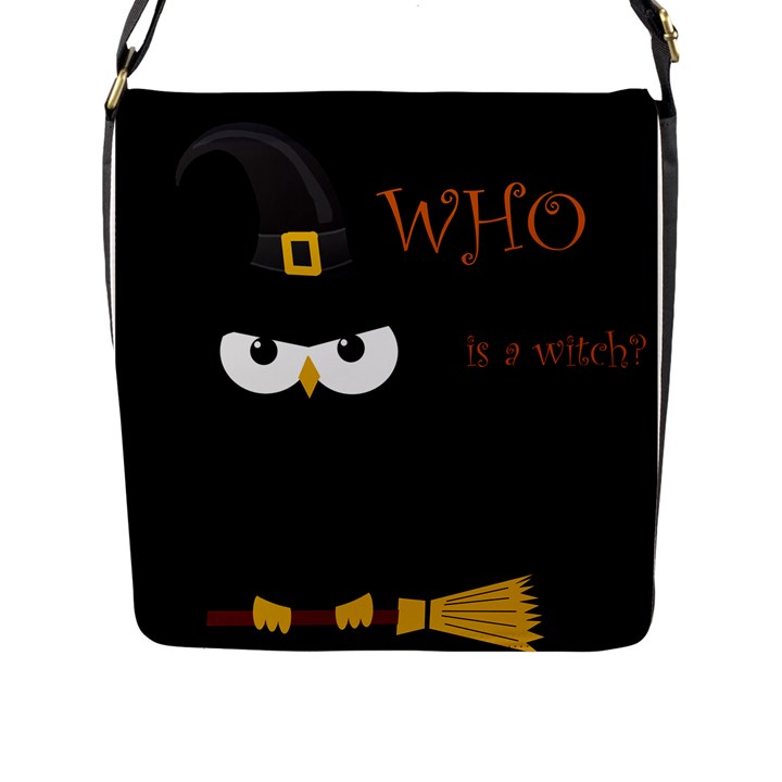 Who is a witch? Flap Messenger Bag (L) 