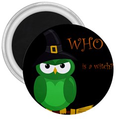 Who Is A Witch? - Green 3  Magnets