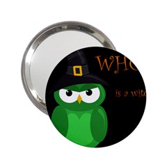 Who Is A Witch? - Green 2 25  Handbag Mirrors by Valentinaart