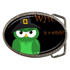 Who Is A Witch? - Green Belt Buckles by Valentinaart