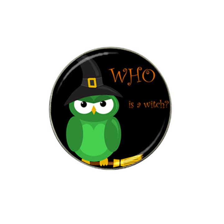 Who is a witch? - green Hat Clip Ball Marker (10 pack)