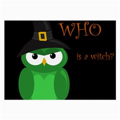 Who Is A Witch? - Green Large Glasses Cloth (2-side) by Valentinaart