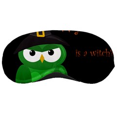 Who Is A Witch? - Green Sleeping Masks by Valentinaart