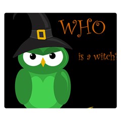 Who Is A Witch? - Green Double Sided Flano Blanket (small)  by Valentinaart