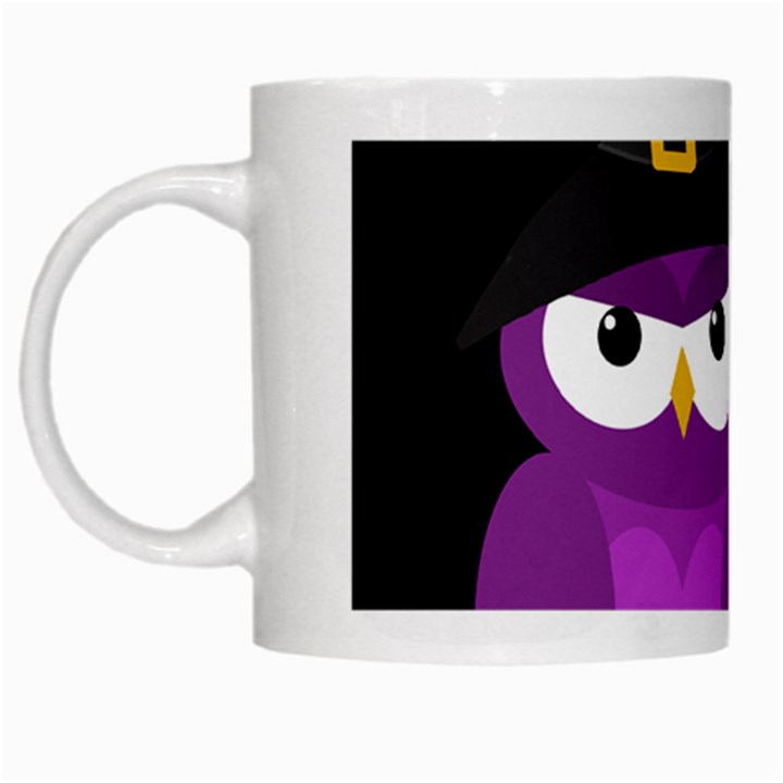 Who is a witch? - purple White Mugs