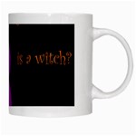 Who is a witch? - purple White Mugs Right