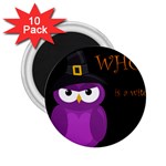 Who is a witch? - purple 2.25  Magnets (10 pack)  Front