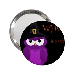 Who Is A Witch? - Purple 2 25  Handbag Mirrors by Valentinaart