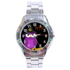 Who is a witch? - purple Stainless Steel Analogue Watch