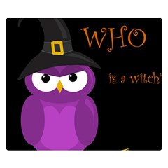 Who Is A Witch? - Purple Double Sided Flano Blanket (small)  by Valentinaart