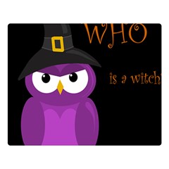 Who Is A Witch? - Purple Double Sided Flano Blanket (large)  by Valentinaart