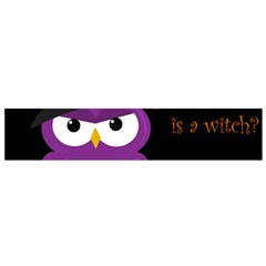 Who is a witch? - purple Flano Scarf (Small)