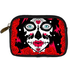 Sugar Skull Red Roses Digital Camera Cases