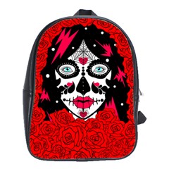 Sugar Skull Red Roses School Bags(large) 