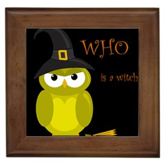 Who Is A Witch? - Yellow Framed Tiles by Valentinaart