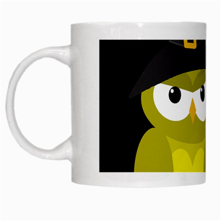 Who is a witch? - yellow White Mugs