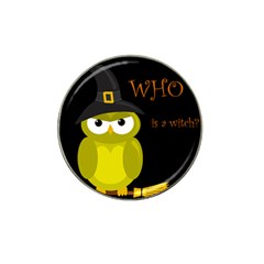 Who Is A Witch? - Yellow Hat Clip Ball Marker (10 Pack) by Valentinaart