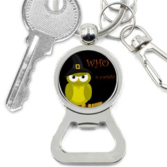 Who Is A Witch? - Yellow Bottle Opener Key Chains by Valentinaart