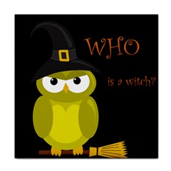 Who Is A Witch? - Yellow Face Towel by Valentinaart