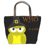 Who is a witch? - yellow Bucket Bags Back