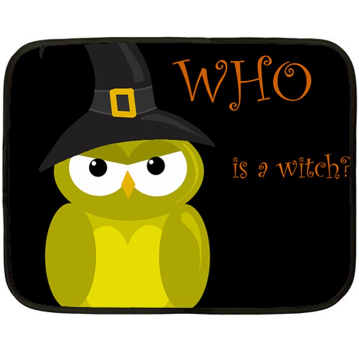 Who is a witch? - yellow Fleece Blanket (Mini)